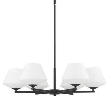 Celestial Valley 6 Light Chandelier 28.5 Inch Wide by Hunter Fans - 48097