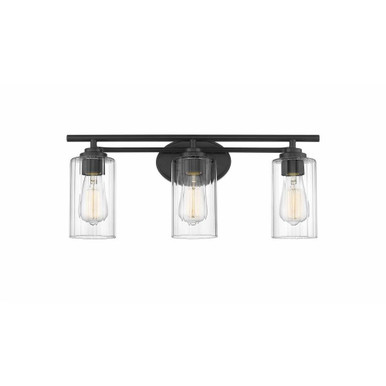 Ice 3 Light Vanity Light by Innovations - 353-3W-BK-CL