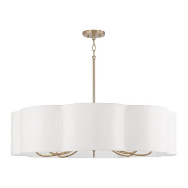 Sabine 8 Light Chandelier 9 Inch Tall and 36 Inch Wide by Capital - 456481MA