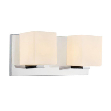 Satin Nickle 2 Light Wall Sconce by CWI - 5442W12SN