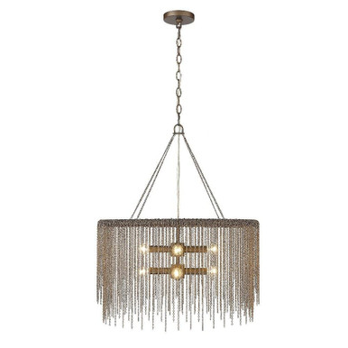 Cleo 8 Light Medium Chandelier by Golden - 9905-8P RBZ