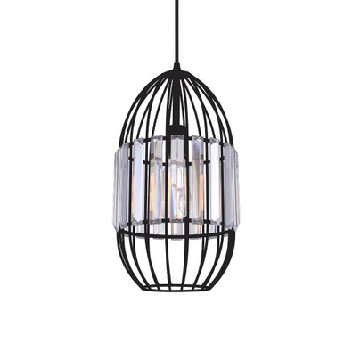 Alethia 1 Light Mini K9 Crystal Chandelier by CWI - 9942P8-1-101