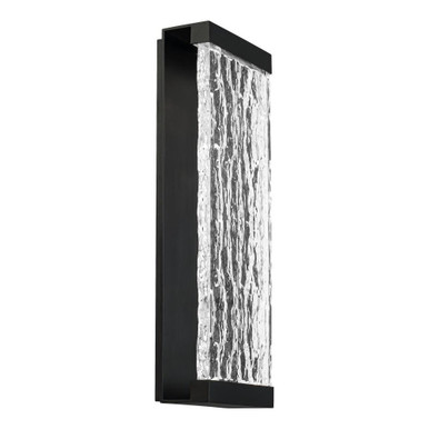 Fusion 21W 1 LED Light Outdoor Wall Mount by dweLED - ws-w39120-bk