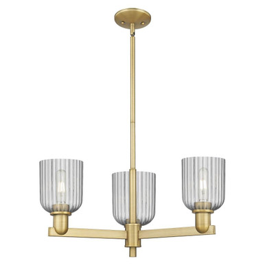 Bridal Veil 3 Light Chandelier 17.63 Inch X 8.63 Inch Tall by Innovations - 716-3CR-BB-G559-5SM