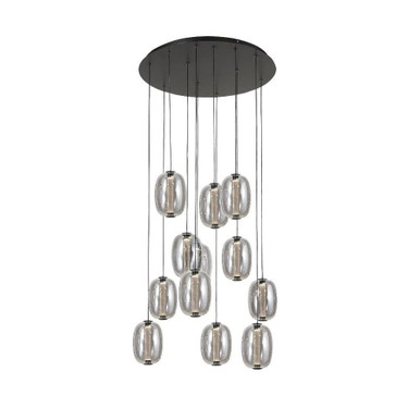 Vega 60W 12 LED Chandelier 128 Inch Tall and 23.5 Inch Wide by Artcraft - AC6952SM