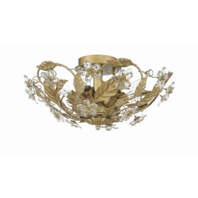 Paris Market 6 Light 16 Inch Wide Semi Flush Mount by Crystorama - 5316