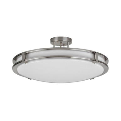 Carlisle 35W 1 LED Semi Flush Mount 3.5 Inch Tall and 18 Inch Wide by AFX - CAC18L5AJUDSN