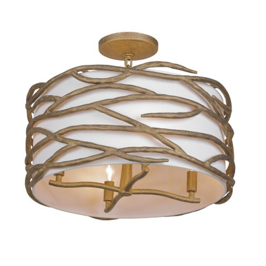 Branch Reality 4 Light 20 Inch Wide Semi Flush Mount by Minka Lavery - 3715-788