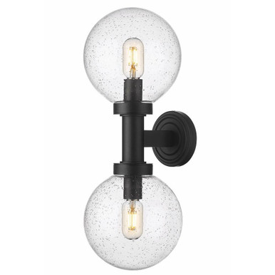 Laurent 2 Light Outdoor Wall Lantern by Z Lite - 599M2-BK