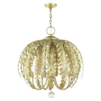 Acanthus 5 Light Medium Chandelier by Livex - 46235