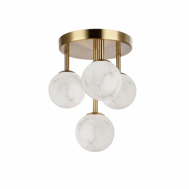 Giovanna 4 Light Flush Mount 14.75 Inch Tall X 16.5 Inch Wide by Dainolite - GVA-94FH