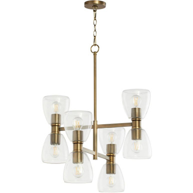 Relo 8 Light Medium Chandelier by Quorum - 615-8-81