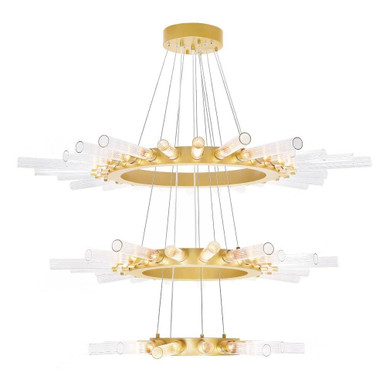 Collar 63 LED Light Oversized Chandelier by CWI - 1121P48-63-602