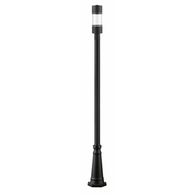 Luminata 14W 1 LED Outdoor Post Mount Lantern 10 x 113.38 Inches by Z-Lite - 553PHB-519P-BK-LED