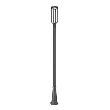 Leland 16W 1 LED Outdoor Post Mount 117.75 x 10 Inches by Z-Lite - 5005PHB-519P-BK-LED