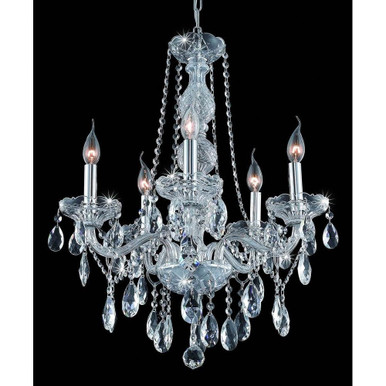 Verona 5 Light Medium Chandelier by Elegant 7955D21 - 7955D21
