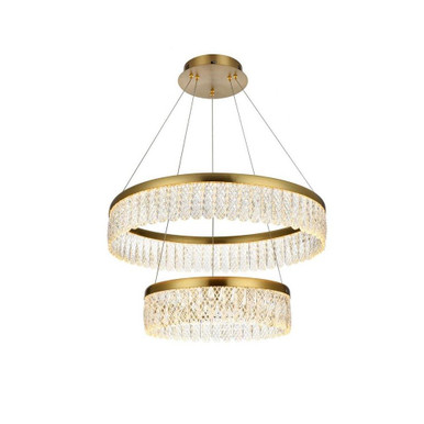 Rune 2 LED Light Medium Chandelier by Elegant - 2060G24
