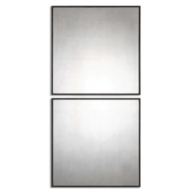 Matty Squares 23.5 Inch Square Mirror (Set of 2) by Uttermost - 13932