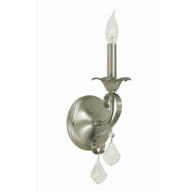 Liebestraum 1 Light Wall Sconce 15.5 Inch Tall by Framburg - 2971 BN