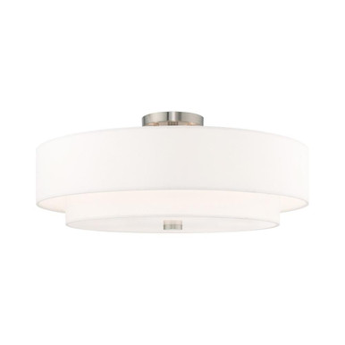 Meridian 5 Light 22 Inch Wide Semi Flush Mount by Livex 52140-91 - 52140-91