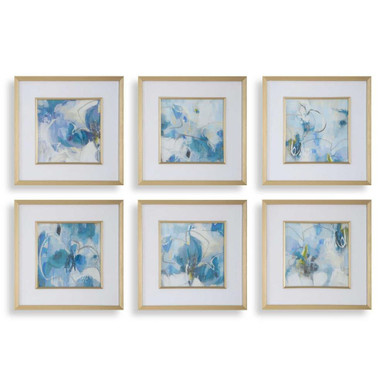 Fresh Start 19.25 Inch Abstract Art (Set of 6) by Uttermost - 32354