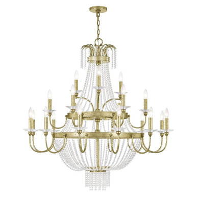 Valentina 21 Light Oversized Foyer Chandelier by Livex - 51877