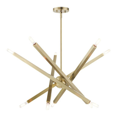 Moco 10 Light Large Chandelier by Livex - 46986