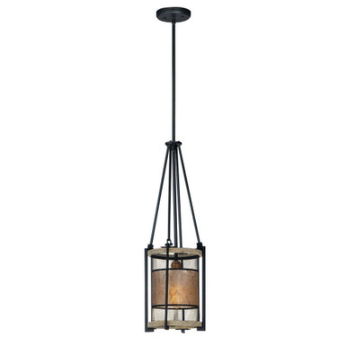 Boundry 1 Light Small Pendant by Maxim - 27563BKBWAB