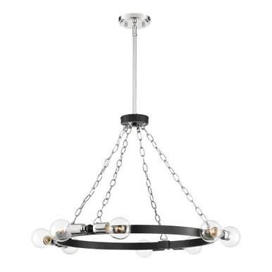 Huxton 8 Light Large Chandelier by Designers Fountain - 93488-bk