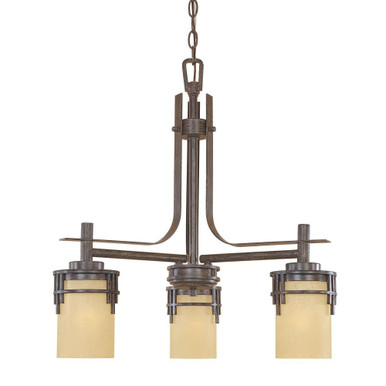 Mission Ridge 3 Light Medium Chandelier by Designers Fountain - 82183-wm