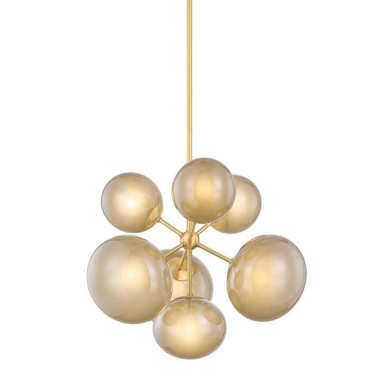 Zaley 7 Light Chandelier 23 Inch Tall and 28 Inch Wide by Mitzi - H1073807-AGB