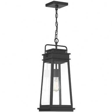 Boone 1 Light Small Outdoor Pendant by Savoy House - 5-816-BK