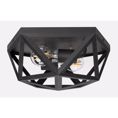 Kai 2 Light 13 Inch Wide Flush Mount by AFX - kaif13mbbk