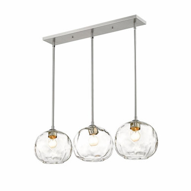 Chloe 3 Light Island/Billiard 10 Inches Wide by 10 Inches High by Z-Lite - 490P10-3L-BN