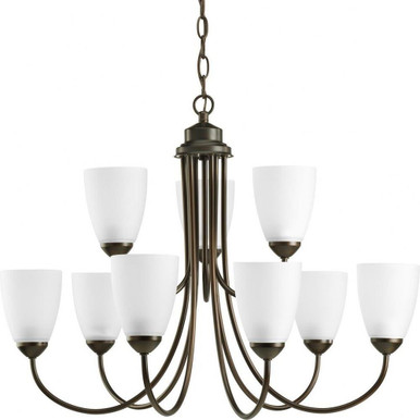 Gather 9 Light Large Chandelier by Progress - P4627