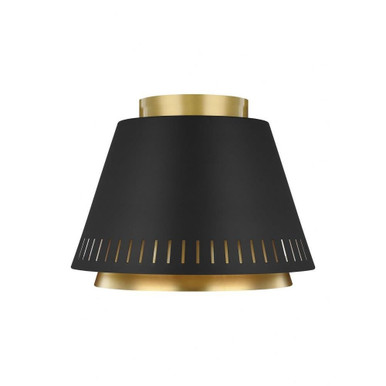 Carter 1 Light 11 Inch Wide Flush Mount by Visual Comfort Studio - ef1011mbk