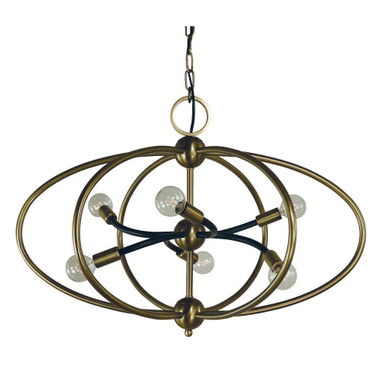 Orbit 6 Light Medium Chandelier by Framburg - 4948