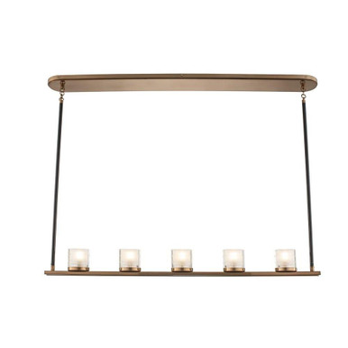 Library 5 Light Mini Island Chandelier by Kalco - 512461LB