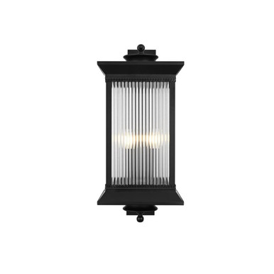 Collins 4 Light Outdoor Wall Mount 27.5 Inch Tall X 12 Inch Wide by Elegant - OD316W28BK