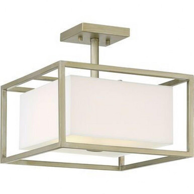 Chloie 2 Light Semi Flush Mount 13 Inch Wide by Designers Fountain - 94111-SG