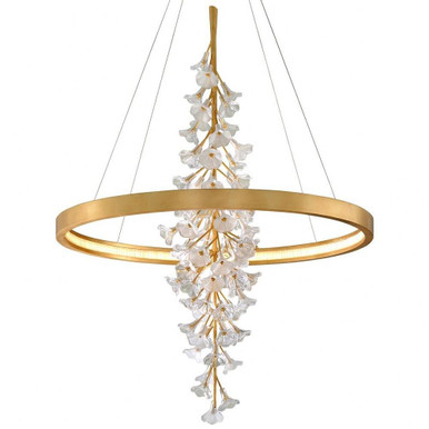 Jasmine 100W 1 LED Pendant In Geometric Style 60 x 44 Inches by Corbett - 268-73-GL