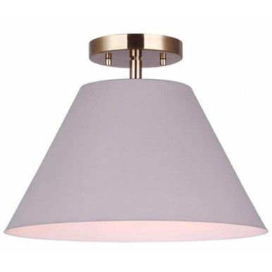 Talia 1 Light 4.75 Inch Wide Semi Flush Mount by Canarm Inc - ISF1076A01MGG