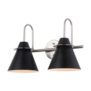 Talia Two Light Vanity Light by Canarm - IVL1076A02BKN