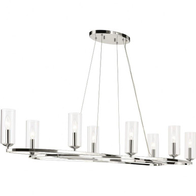 Harpin 8 Light Oval Chandelier 8.75 Inch Tall X 16.25 Inch Wide by Kichler - 52772