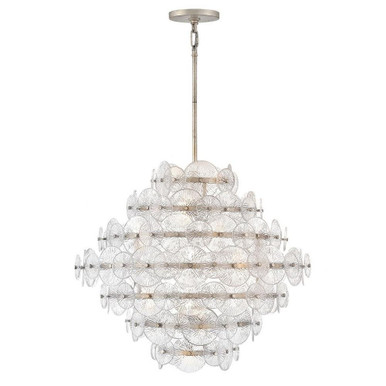 Rene 80W 16 LED Multi Tier Chandelier 29.5 Inch Wide by Fredrick Ramond  - FR30128GG