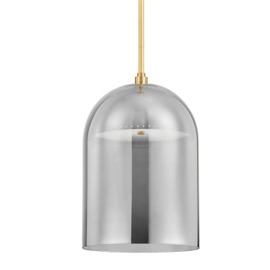 Dorval 20W 1 LED Light Medium Pendant by Hudson Valley - 8713-AGB