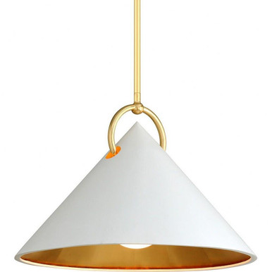 Charm 1 Light Pendant 16.5 Inches Tall and 23 Inches Wide by Corbett - 290-41-GL/SWH
