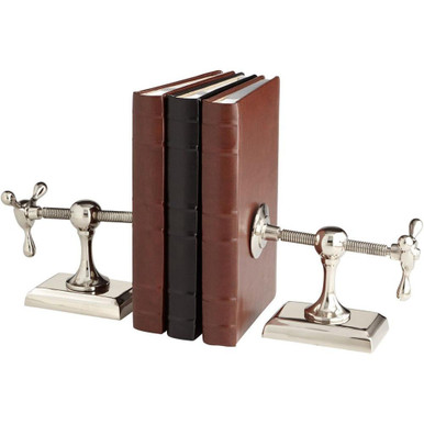 HotandCold Bookend 8.75 Inch Wide by 8 Inch High by Cyan - 07034