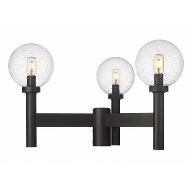 Laurent 3 Light Outdoor Post Mount Light 18 x 30 In by Z-Lite - 599MP3-BK