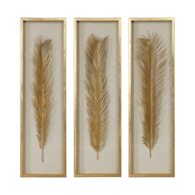 Palma 48.25 Inch Shadow Box (Set of 3) by Uttermost - 04176